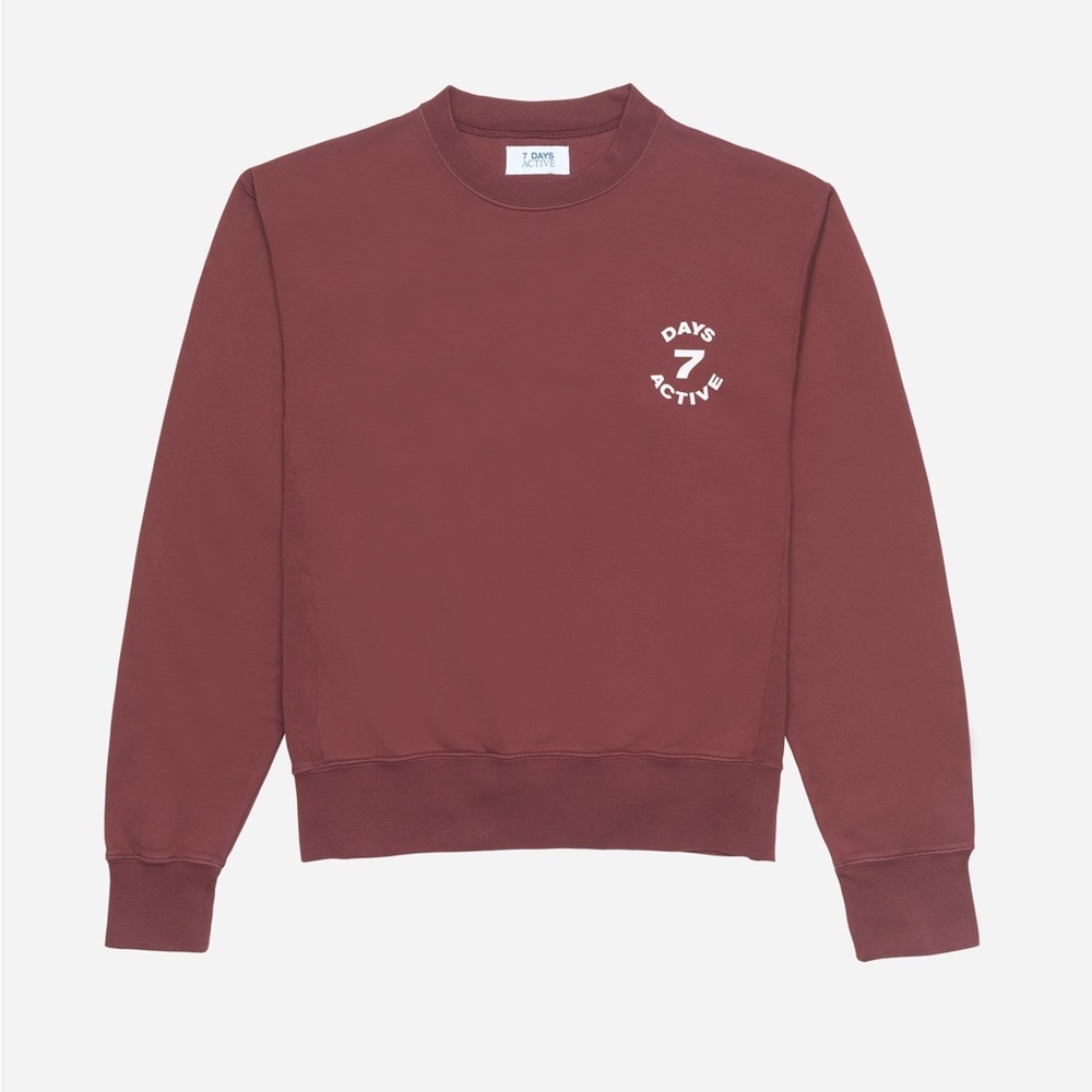 [7 days active] Monday Crew Neck
Oxblood Red